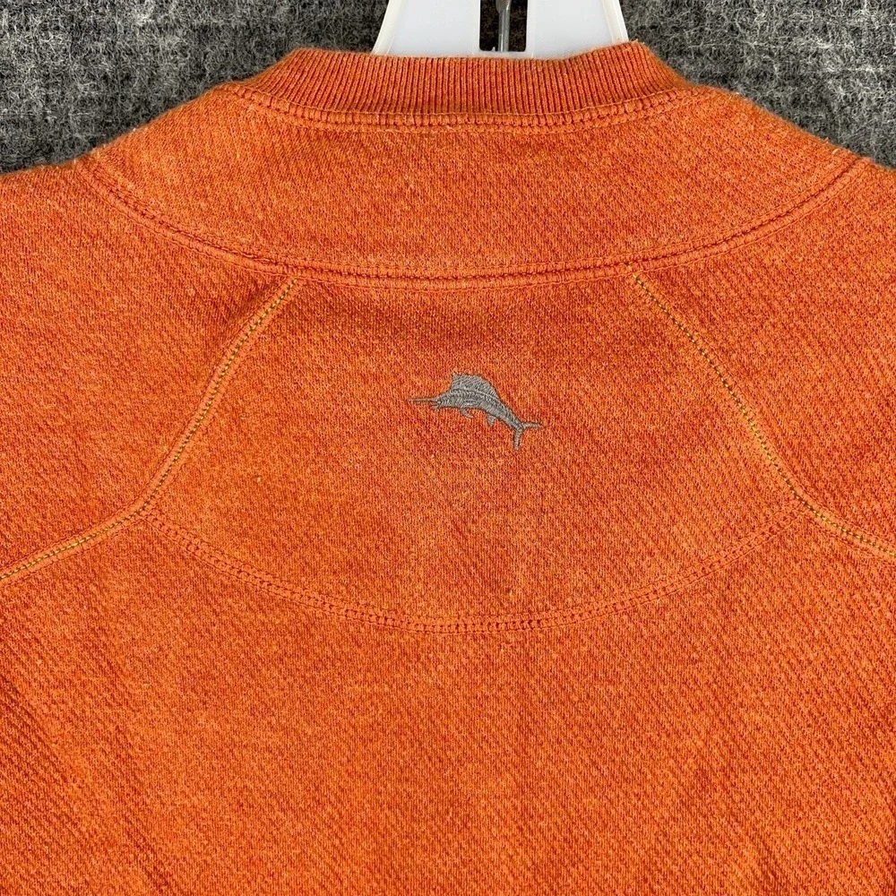 Tommy Bahama‎ Reversible 1/4 Zip Sweatshirt Mens L Coastal Pullover Casual Knit